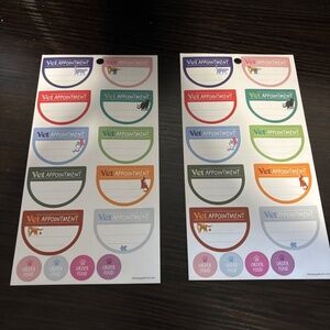 CAT VET APPOINTMENT HAPPY PLANNER STICKERS